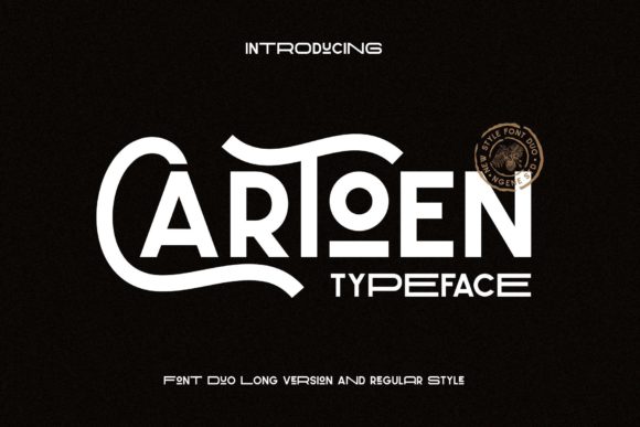 Cartoen Font Duo: Elevating Vintage Aesthetics in Modern Design