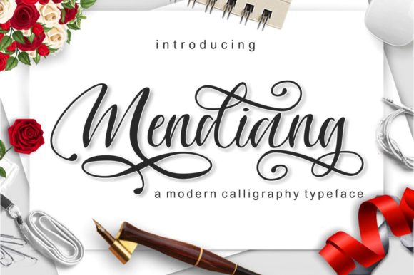 Mendiang: Elevating Design with Elegant Handwritten Style