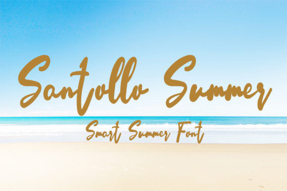 Santollo Summer: A Handwritten Font for Modern Designers