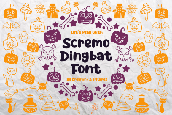 Scremo: The Spooky Dingbat Font That Brings Halloween to Life