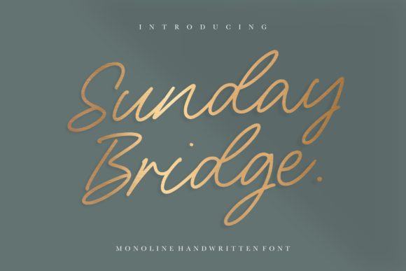 Sunday Bridge: A Modern Handwritten Font for Timeless Design
