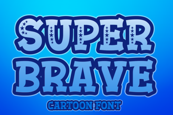 Super Brave: A Bold Font for Playful Designs