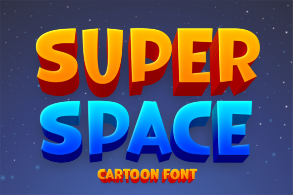 Super Space: A Playful Display Font for Authentic Projects