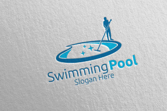 Swimming Pool Services Logo 8: Elevate Your Brand Identity